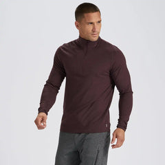 Ease Performance Half Zip | Oxblood Heather