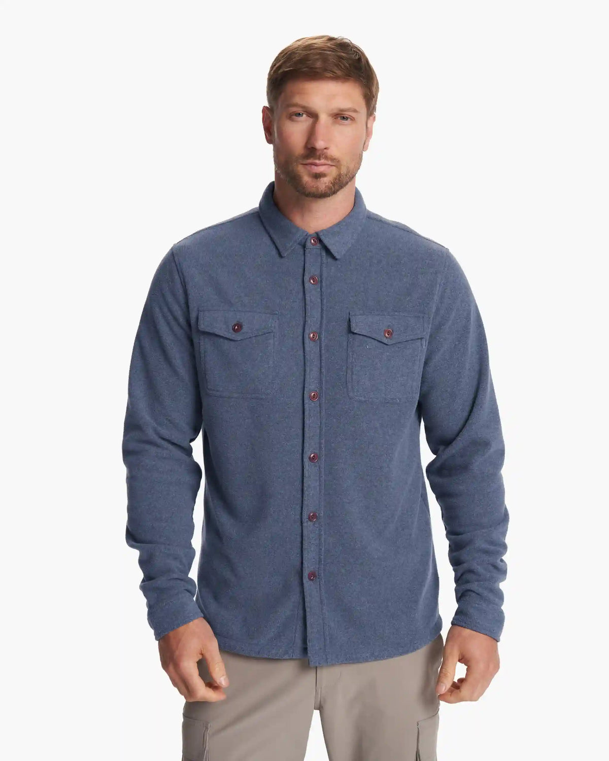 Aspen Shirt Jacket | Azure Heather