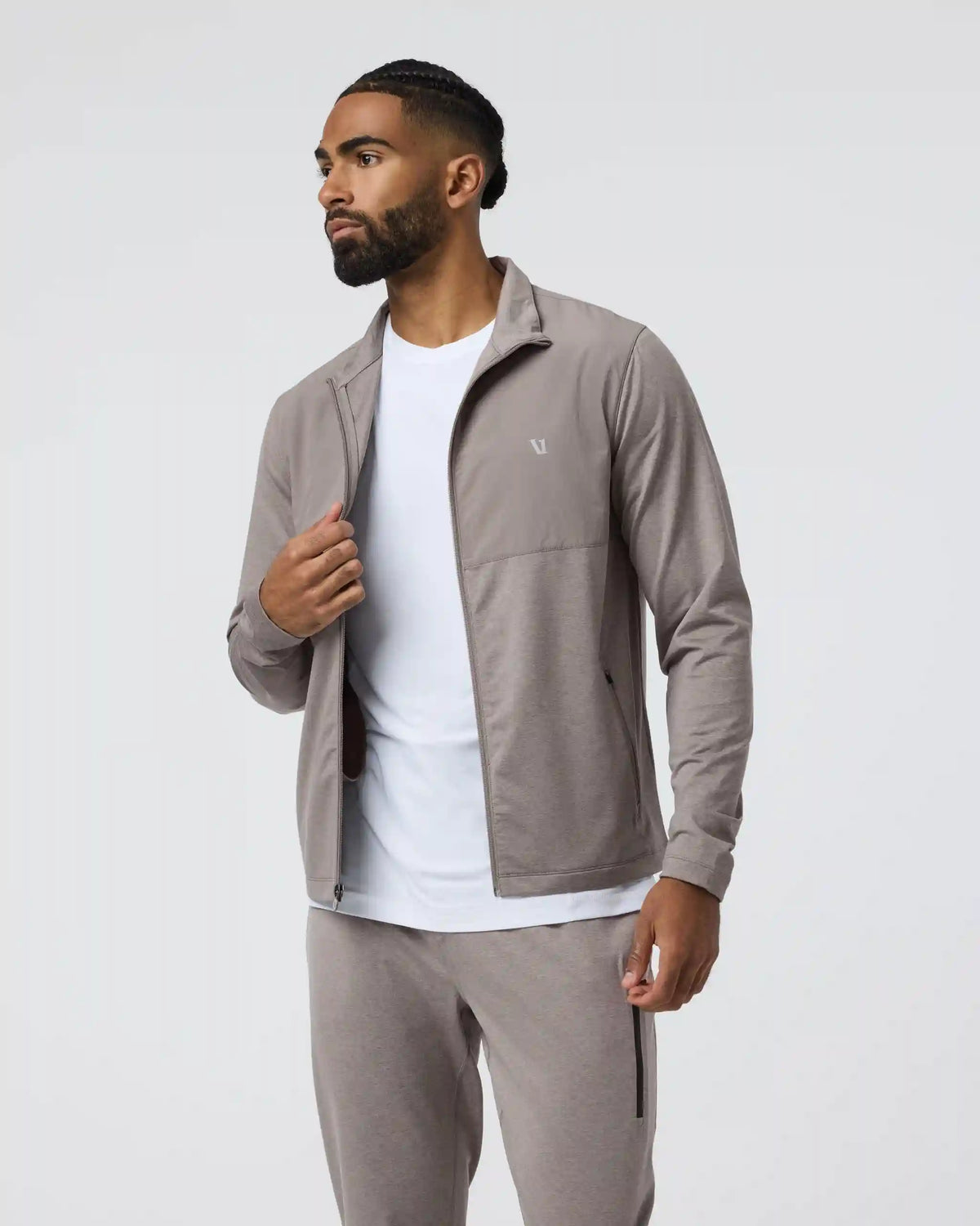 Sunday Element Track Jacket | Mocha Heather