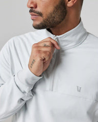 Jackson Half Zip | Frost Grey