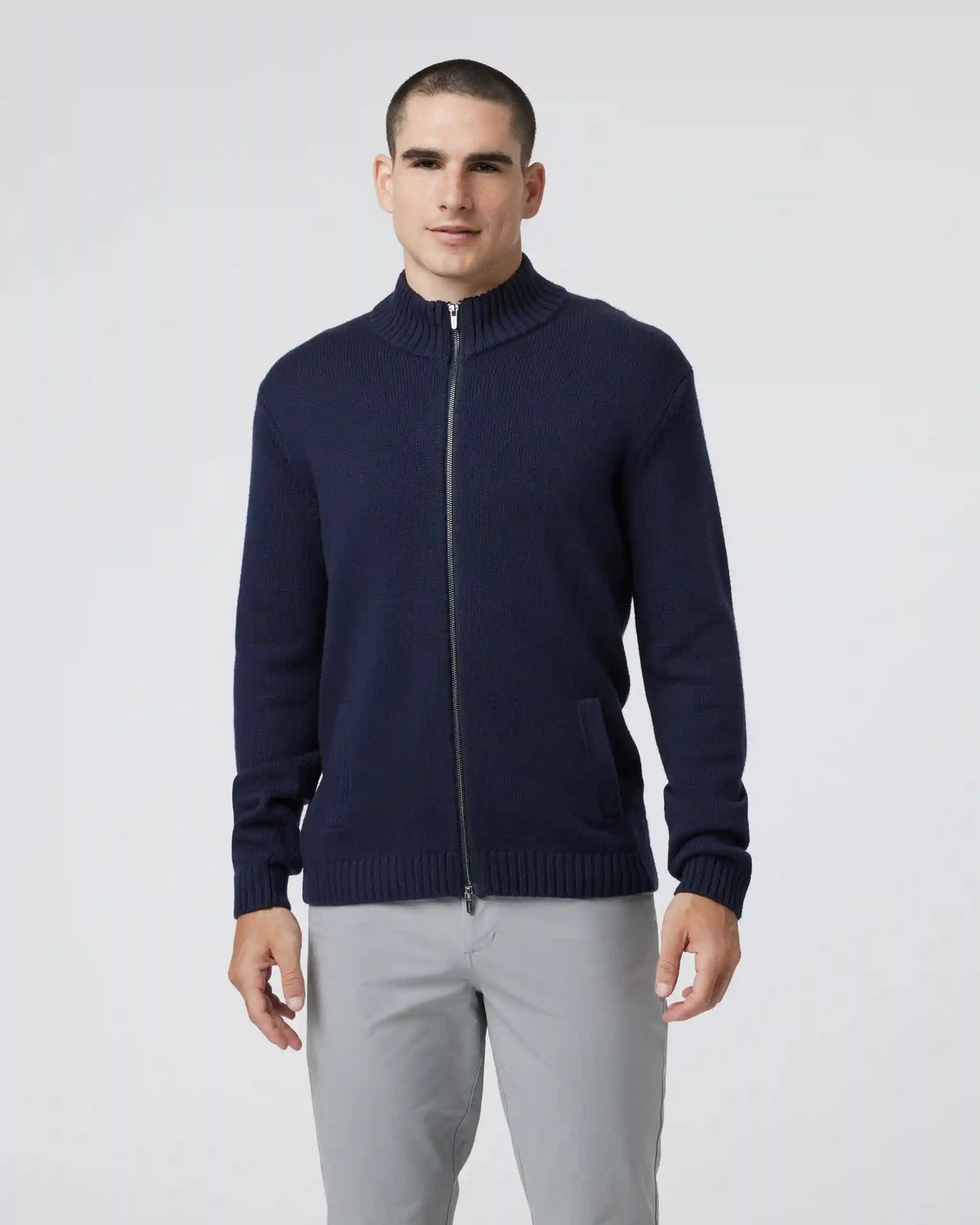 Denver Full Zip Sweater | Ink