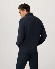 Denver Full Zip Sweater | Navy