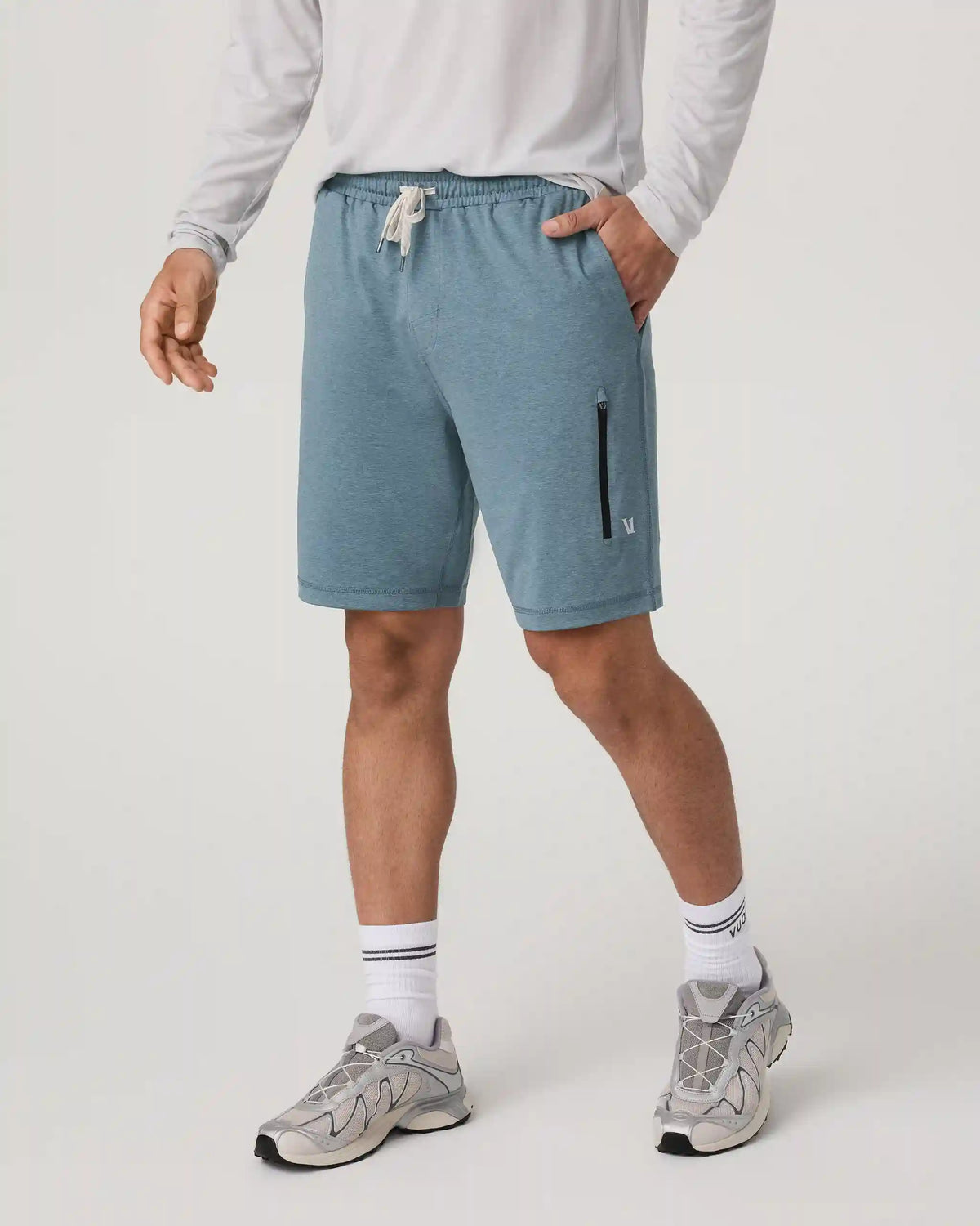 Sunday Performance Short 8" | Smoke Blue Heather