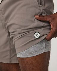 Kore Everyday Short Lined 7" | Smokey Taupe