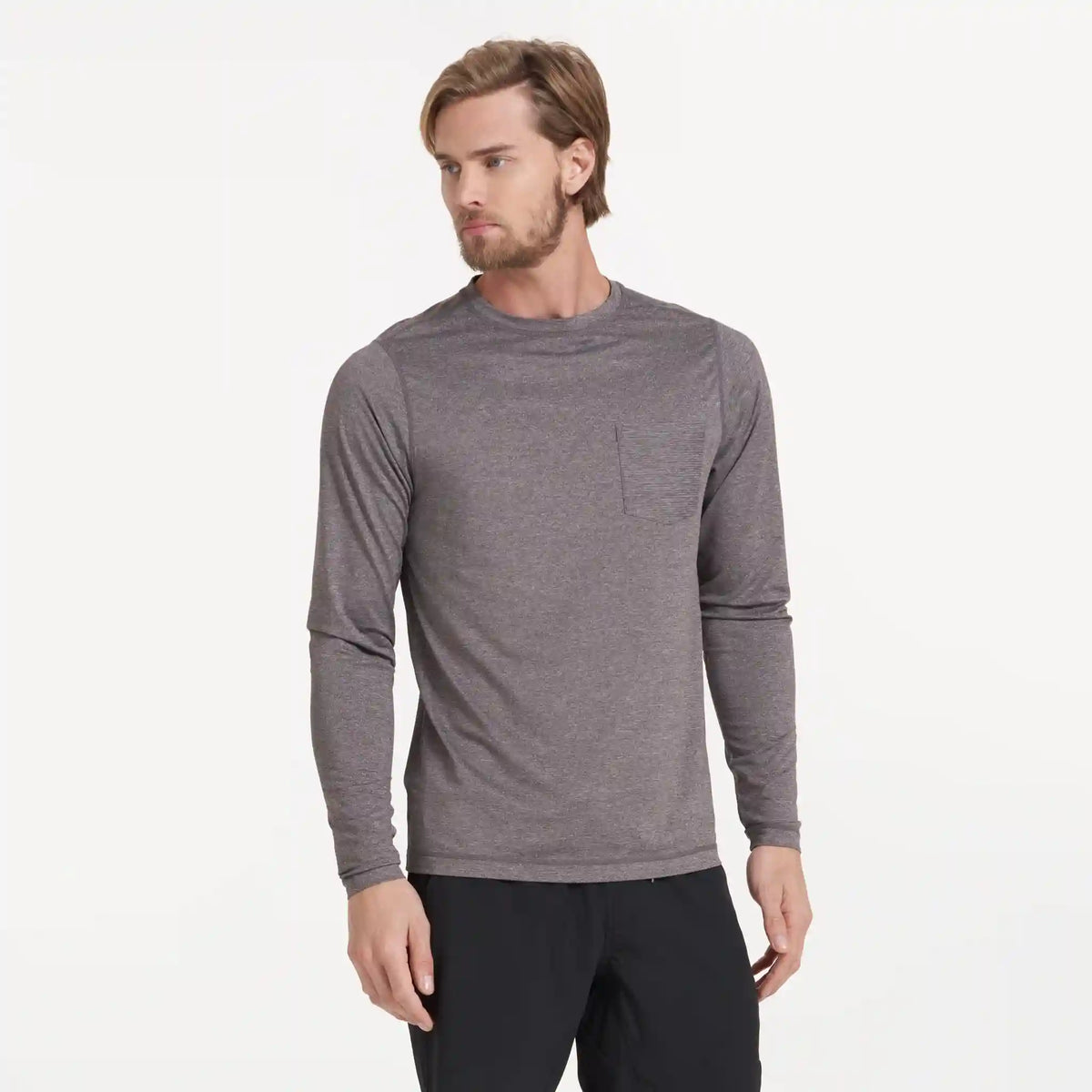 Long-Sleeve Tradewind Performance Tee | Quartz Heather