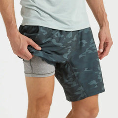 Kore Short Lined 7" | Patina Watercolor Camo