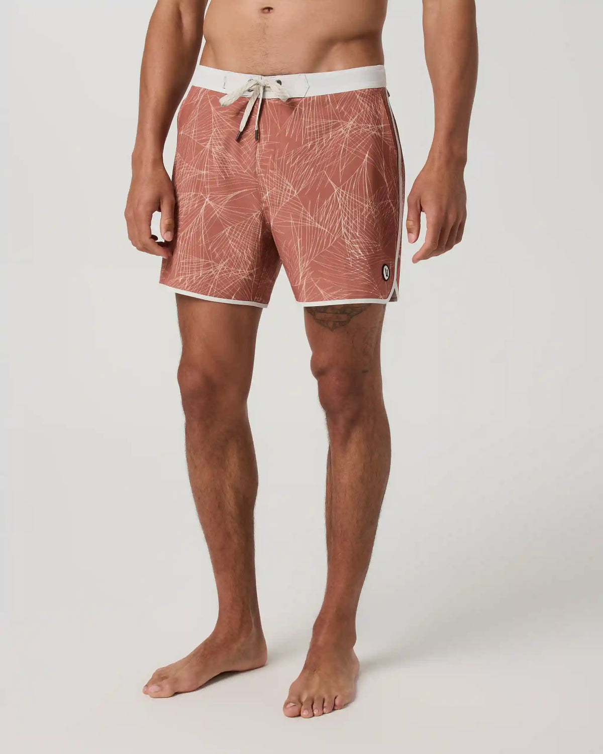 Cruise Boardshort 5" | Vintage Red Palm Shadow