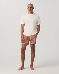Cruise Boardshort 5" | Vintage Red Palm Shadow