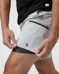 Grafton Short Lined 7" | Sky Grey