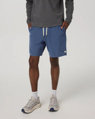 Banks Session Short Unlined 7" | Azure Linen Texture
