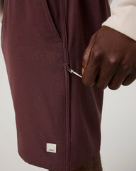 Banks Session Short Unlined 7" | Boysenberry Linen Texture