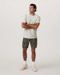 Banks Session Short Unlined 7" | Root Earth Linen Texture