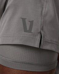 Vuori HardKore Short Lined 7" | Smoke