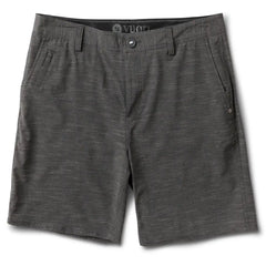 Maldive Short | Black Linen Texture
