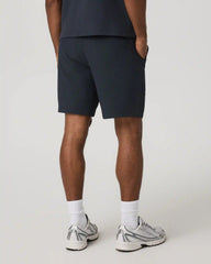 Aim Short 8" | Navy Linen Texture