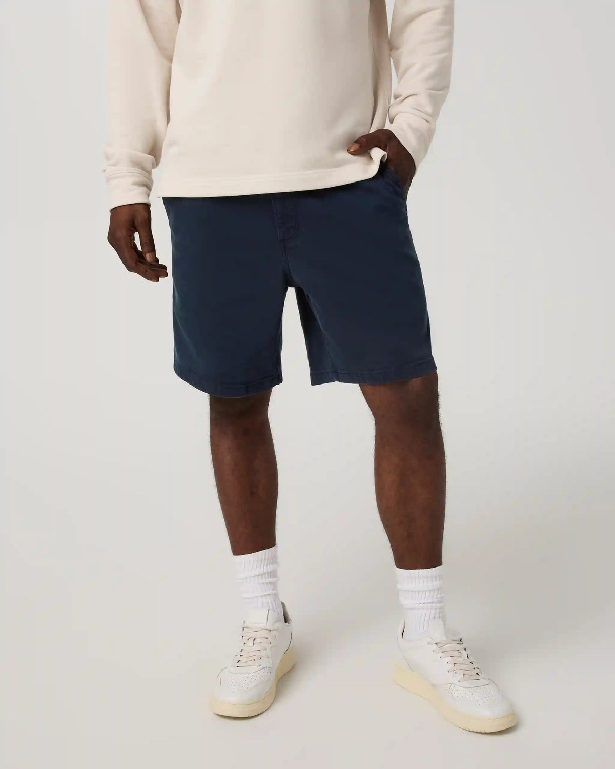 Benton Twill Elastic Waist Short 8" | Ink