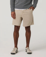 Benton Twill Elastic Waist Short 8" | Limestone
