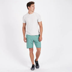Banks Short Unlined 7" | Aloe Linen Texture