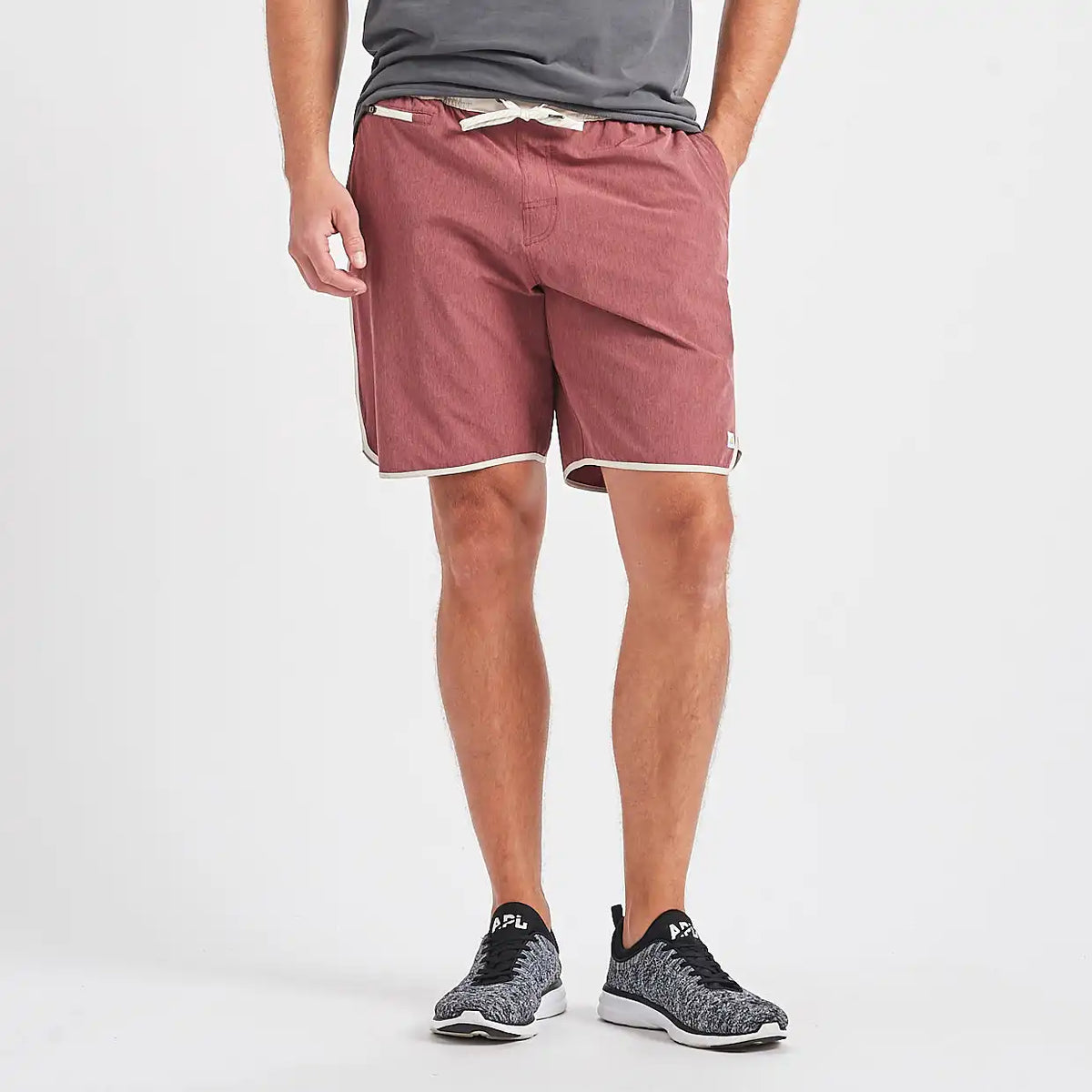 Banks Short Unlined 7" | Amber Linen Texture