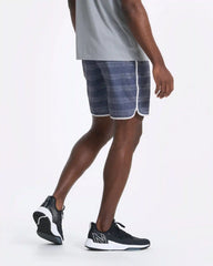 Banks Short Unlined 7" | Charcoal Linen Dot
