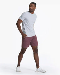 Banks Short Unlined 7" | Chestnut Linen Texture