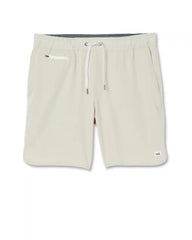 Banks Short Unlined 7" | Cashew Linen Texture