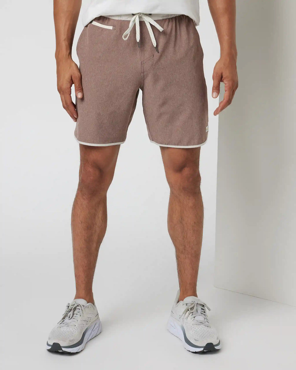 Banks Short Unlined 7" | Clove Linen Texture