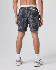 Banks Short Unlined 7" | Dark Pewter Plumeria
