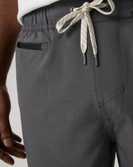 Banks Short Unlined 7" | Dark Pewter Slub Stripe