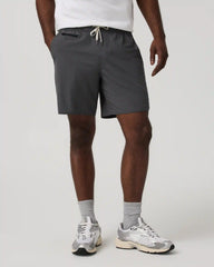 Banks Short Unlined 7" | Dark Pewter Slub Stripe