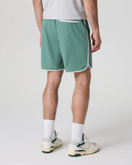 Banks Short Unlined 7" | Hedge Green Linen Texture
