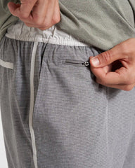 Banks Short Unlined 7" | Grey Engineered Stripe