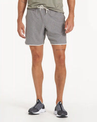 Banks Short Unlined 7" | Grey Engineered Stripe