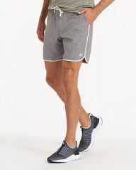 Banks Short Unlined 7" | Grey Engineered Stripe