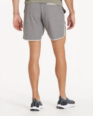 Banks Short Unlined 7" | Grey Engineered Stripe
