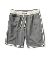 Banks Short Unlined 7" | Grey Linen Texture