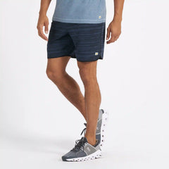 Banks Short Unlined 7" | Ink Tie Dye Stripe