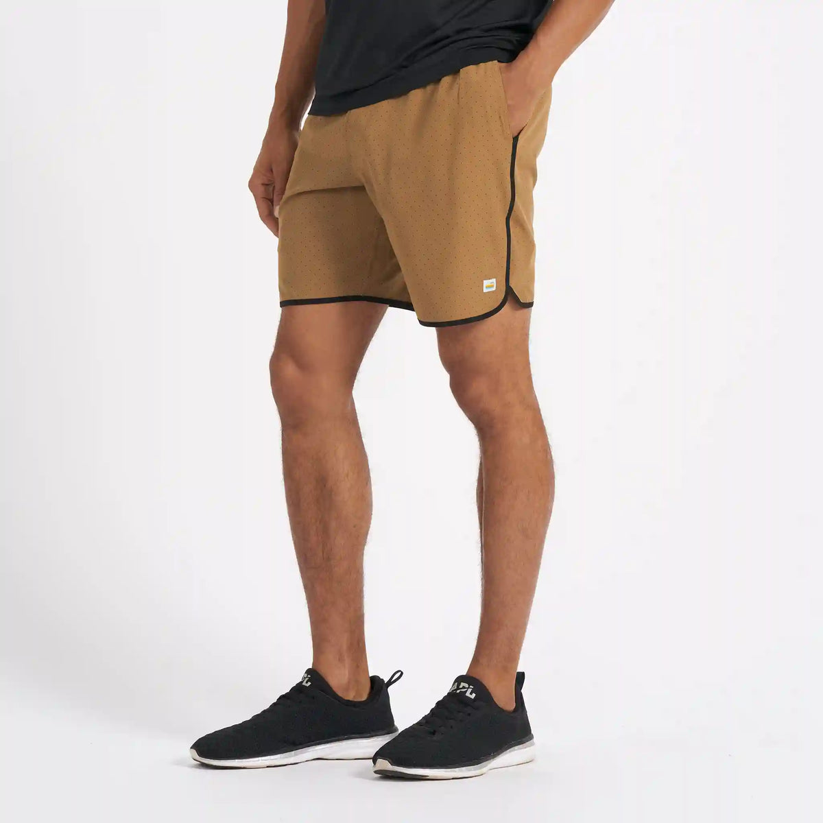 Banks Short Unlined 7" | Tobacco Micro Dot