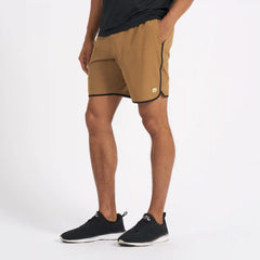 Banks Short Unlined 7" | Tobacco Micro Dot