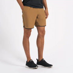 Banks Short Unlined 7" | Tobacco Micro Dot