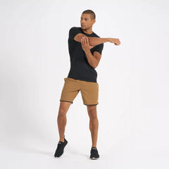 Banks Short Unlined 7" | Tobacco Micro Dot
