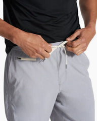 Banks Short Unlined 7" | Marble Linen Texture