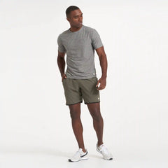 Banks Short Unlined 7" | Oregano Slub Stripe
