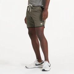 Banks Short Unlined 7" | Oregano Slub Stripe