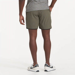 Banks Short Unlined 7" | Oregano Slub Stripe