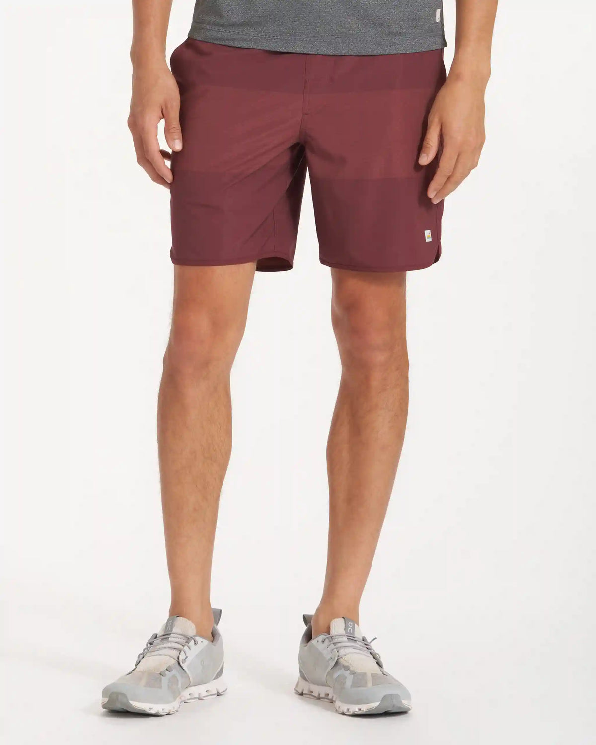 Banks Short Unlined 7" | Russet Texture Block