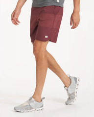 Banks Short Unlined 7" | Russet Texture Block