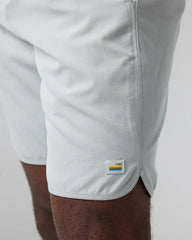 Banks Short Unlined 7" | Sky Grey Linen Texture