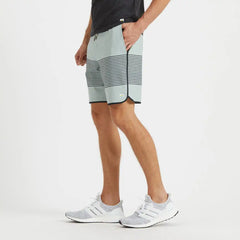 Banks Short Unlined 7" | Sea Glass Linen Texture Stripe