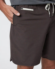 Banks Short Unlined 7" | Sangria Slub Stripe